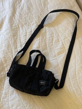 Porter yoshida boston Black Nylon Crossbody Mini Tote